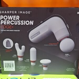 Sharper Image Edge+ Percussion Massager - Gray and Red